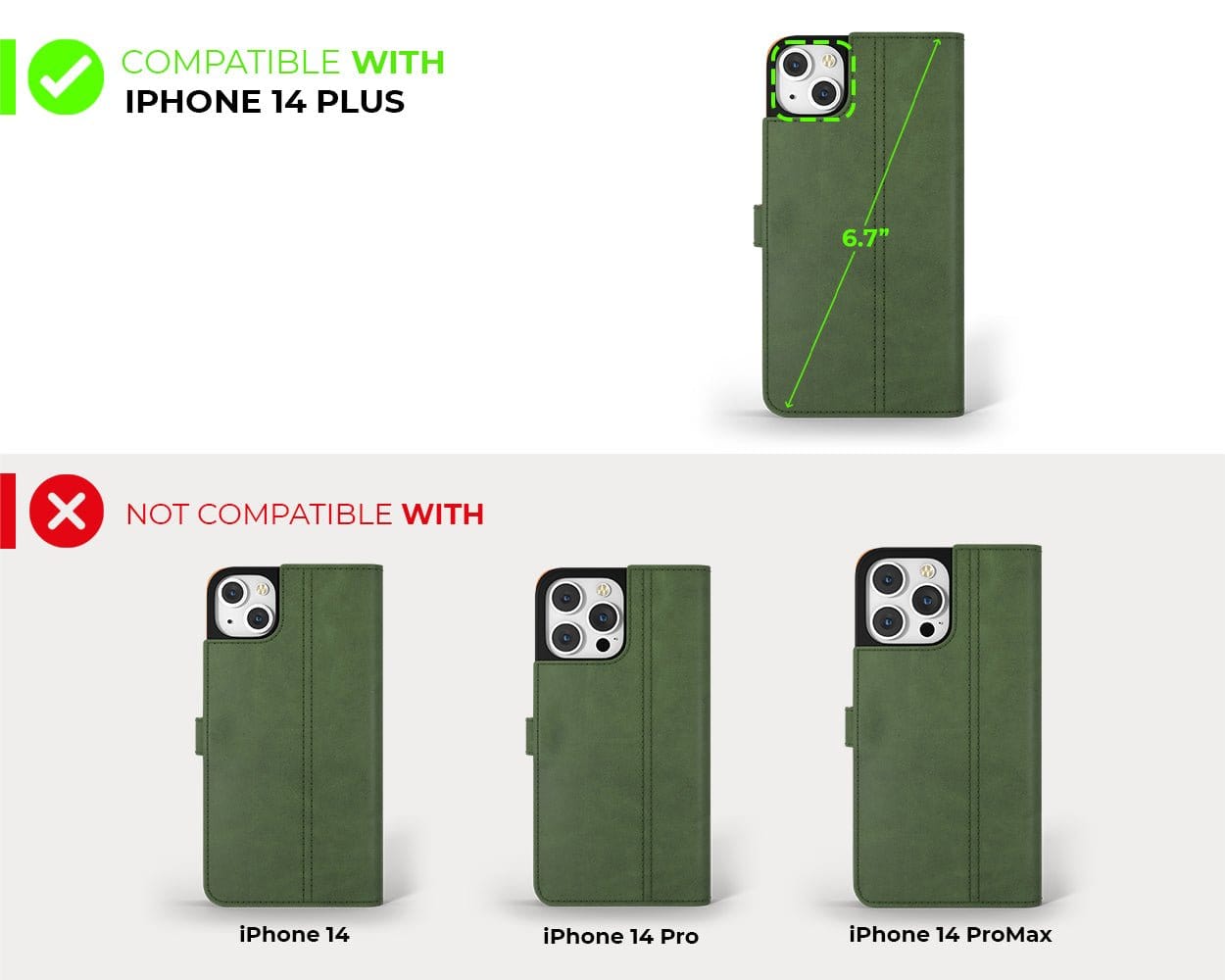 Apple iPhone 14 Plus - Vintage Leather Wallet Red - Limited Edition Apple iPhone 14 Plus - Snakehive UK