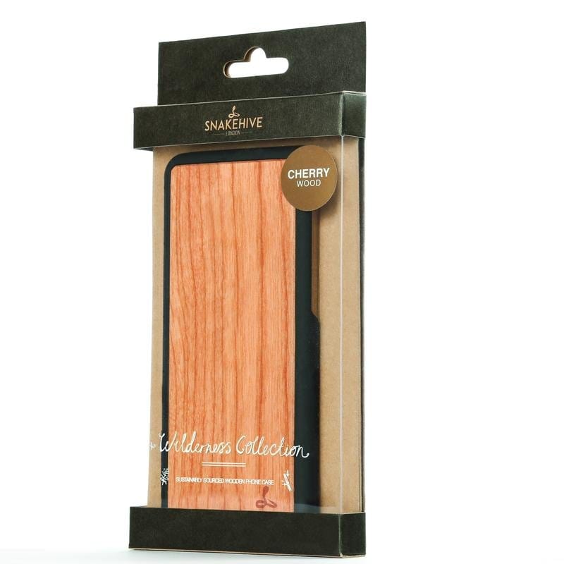 Wilderness Wood Back Bumper Case - Apple iPhone X/XS Walnut Apple iPhone X/XS - Snakehive UK