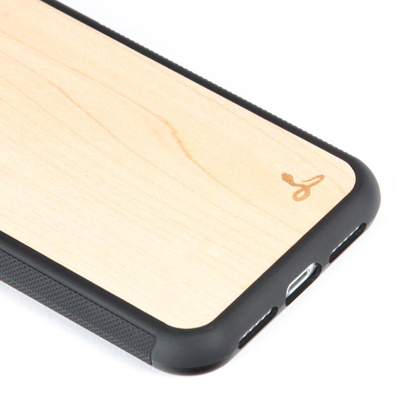 Wilderness Wood Back Case - Apple iPhone XR Maple Apple iPhone XR - Snakehive UK