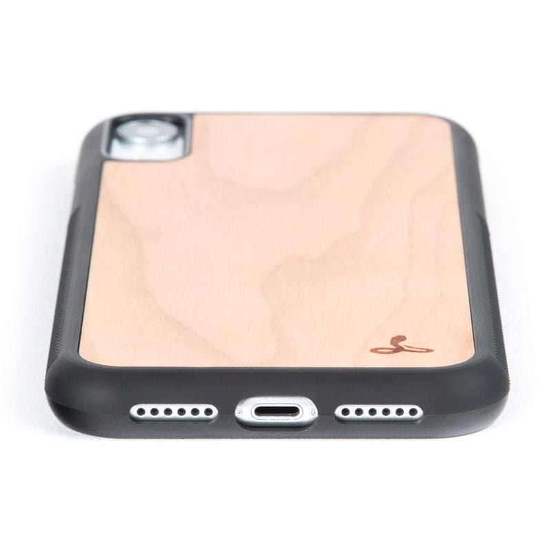 Wilderness Wood Back Case - Apple iPhone XR Maple Apple iPhone XR - Snakehive UK