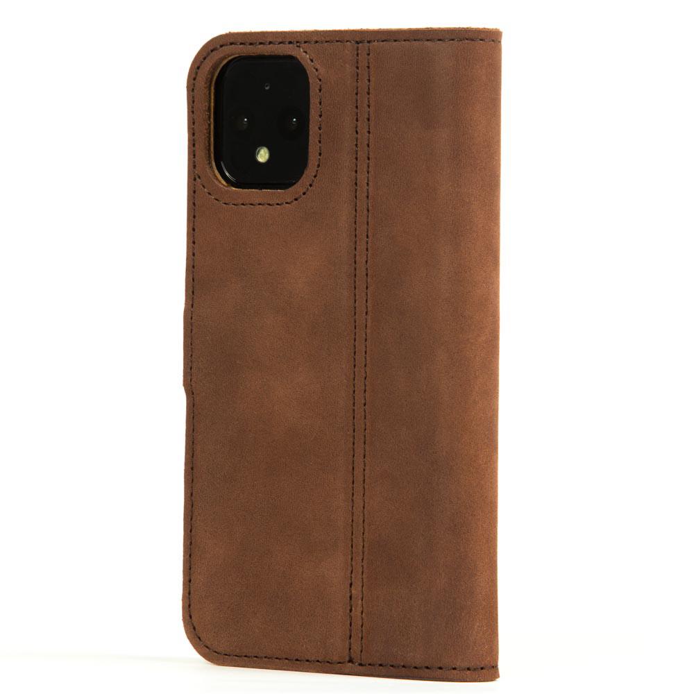 Vintage Leather Wallet - Google Pixel 4 XL Chestnut Brown Google Pixel 4 XL - Snakehive UK