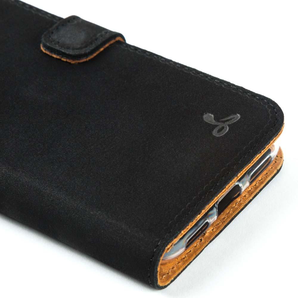 Vintage Leather Wallet - Google Pixel 4 XL Plum Google Pixel 4 XL - Snakehive UK