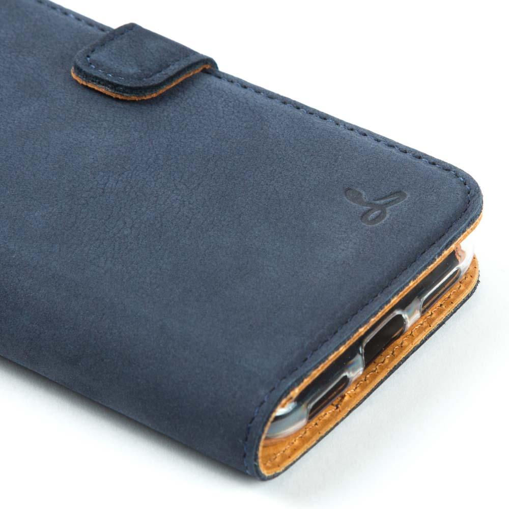 Vintage Leather Wallet - Google Pixel 4 XL Plum Google Pixel 4 XL - Snakehive UK