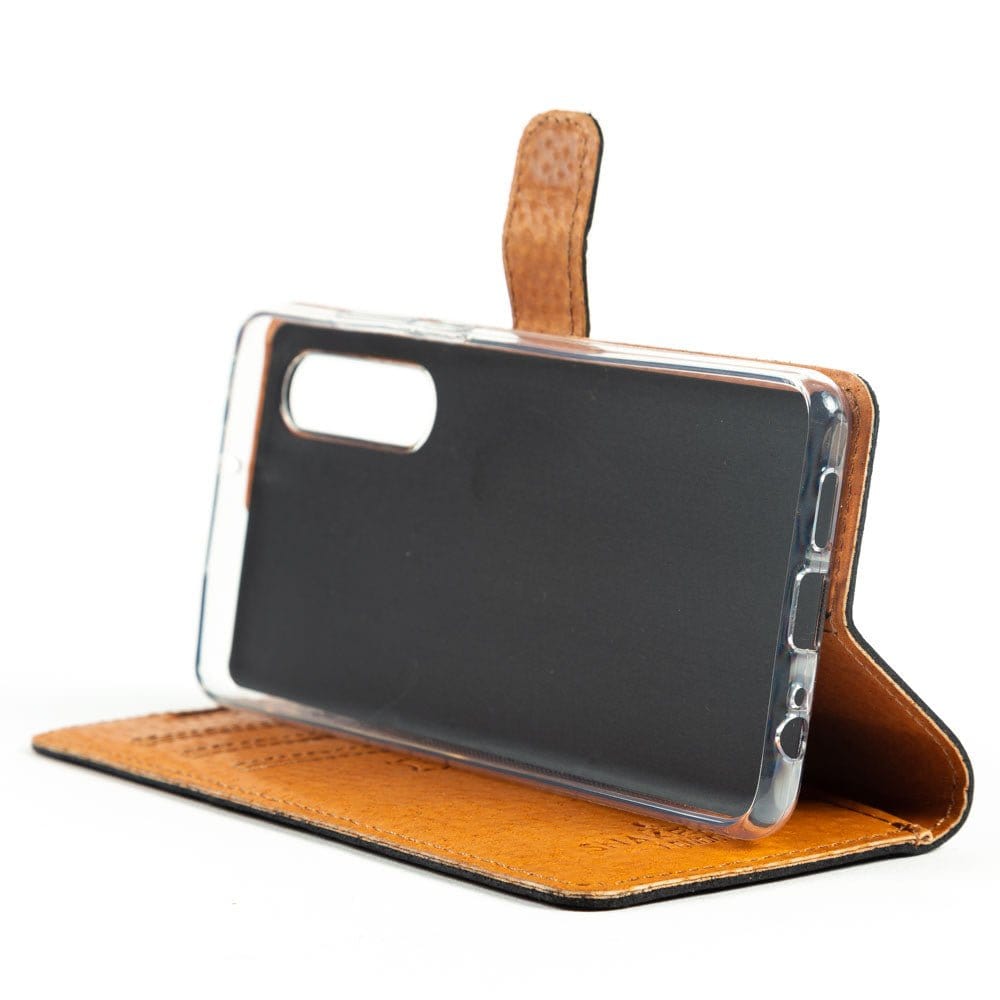 Vintage Leather Wallet - Huawei P30 Moss Green Huawei P30 - Snakehive UK