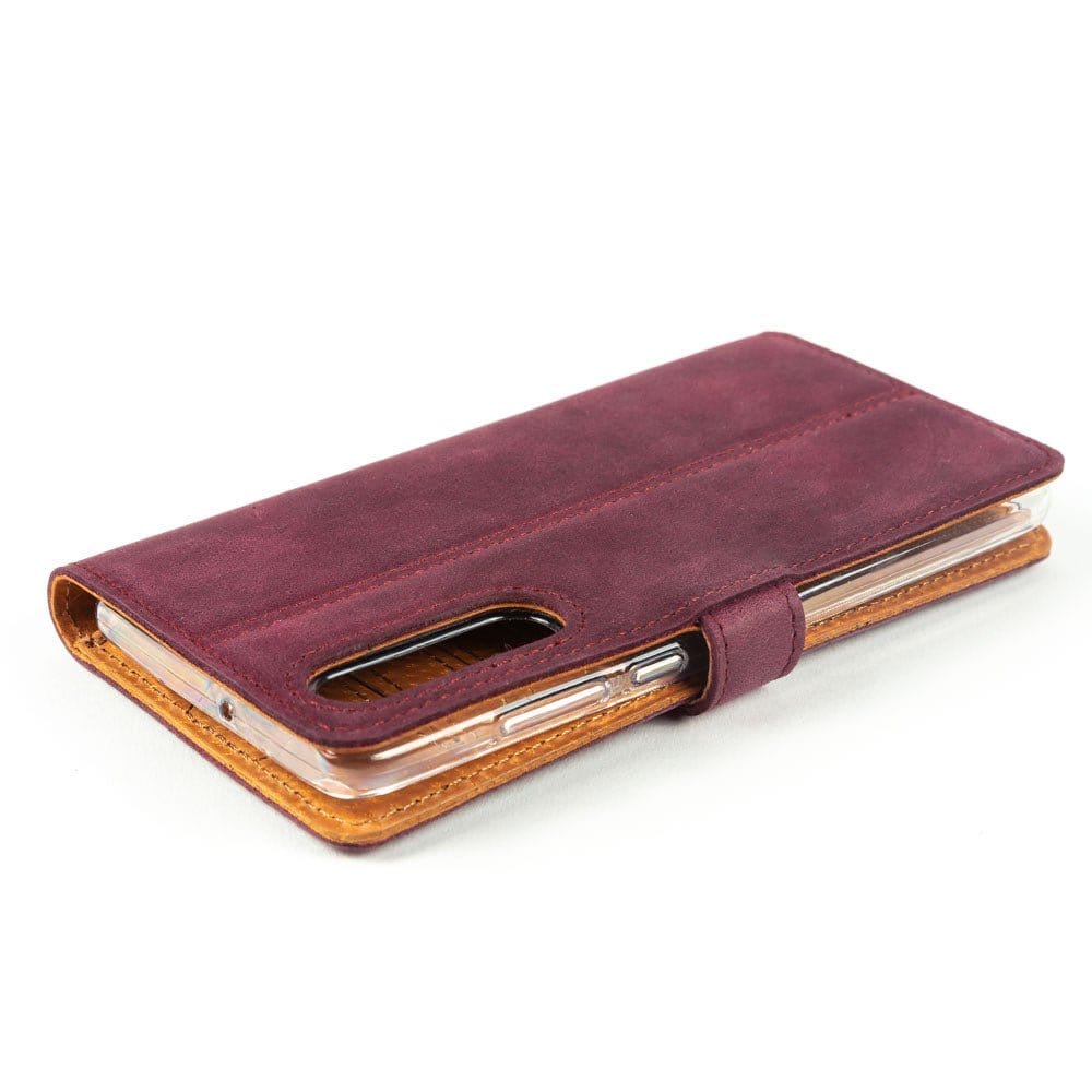 Vintage Leather Wallet - Huawei P30 Moss Green Huawei P30 - Snakehive UK