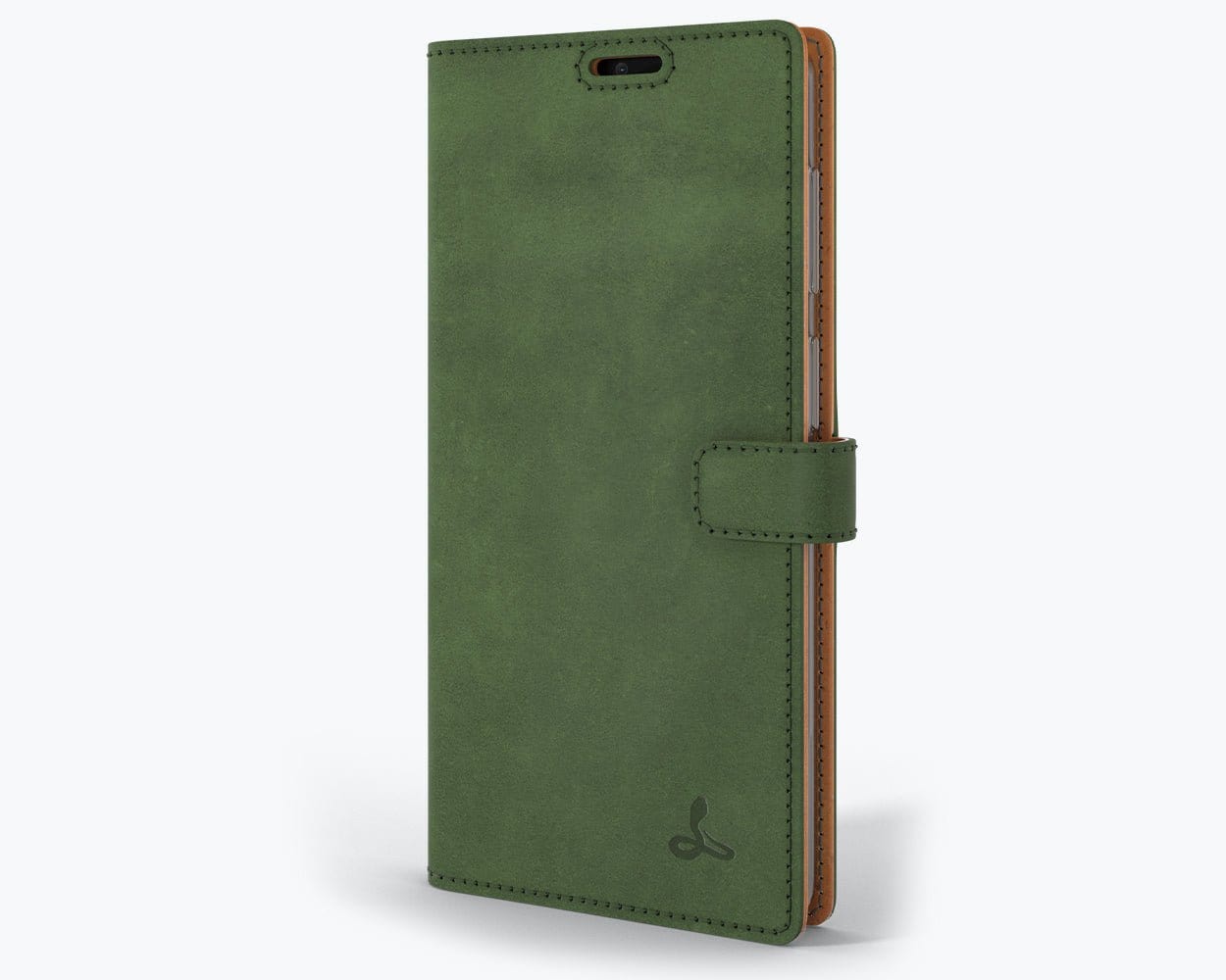 Vintage Leather Wallet - Samsung Galaxy A12 Bottle Green Samsung Galaxy A12 - Snakehive UK