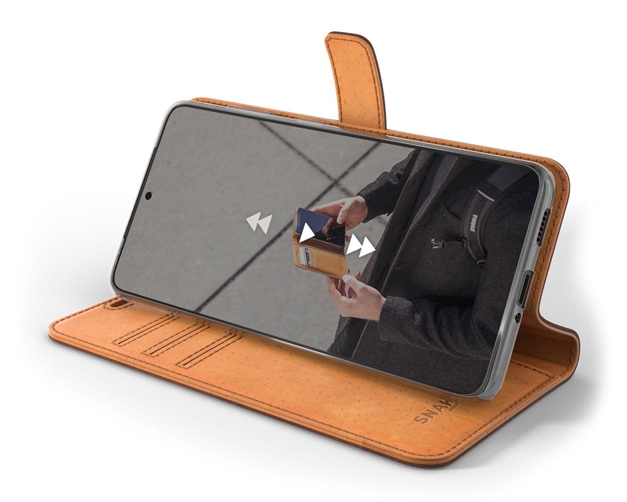 Samsung Galaxy S20 FE - Vintage Leather Wallet Grey Samsung Galaxy S20 FE - Snakehive UK