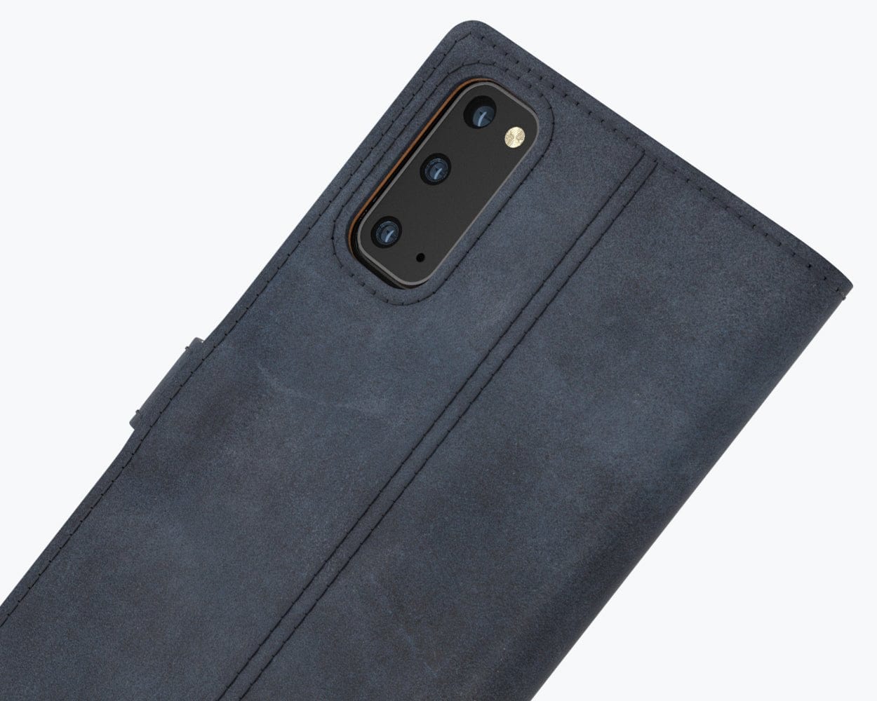 Samsung Galaxy S20 FE - Vintage Leather Wallet Grey Samsung Galaxy S20 FE - Snakehive UK