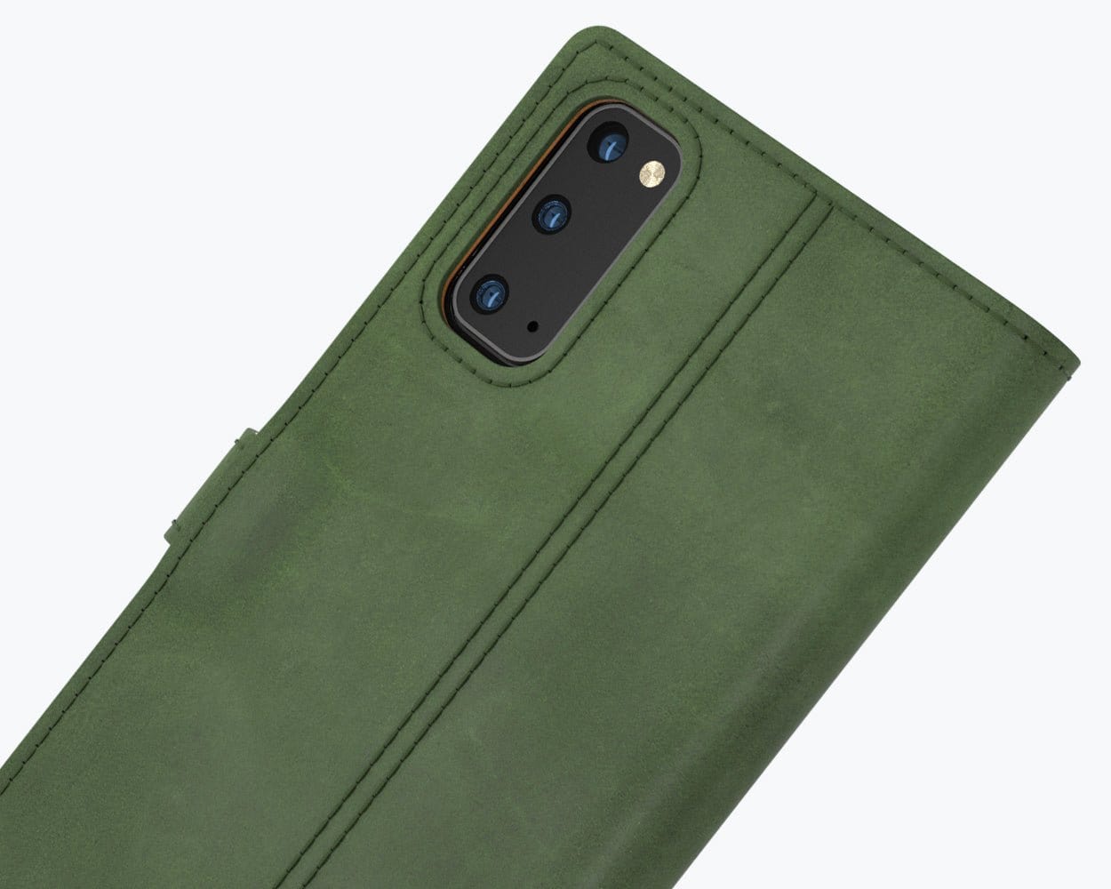 Samsung Galaxy S20 FE - Vintage Leather Wallet Grey Samsung Galaxy S20 FE - Snakehive UK