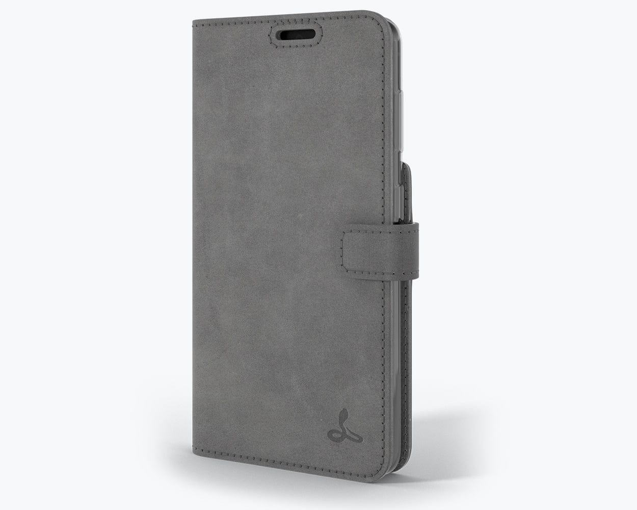 Samsung Galaxy S21 - Vintage Leather Wallet Grey Samsung Galaxy S21 - Snakehive UK
