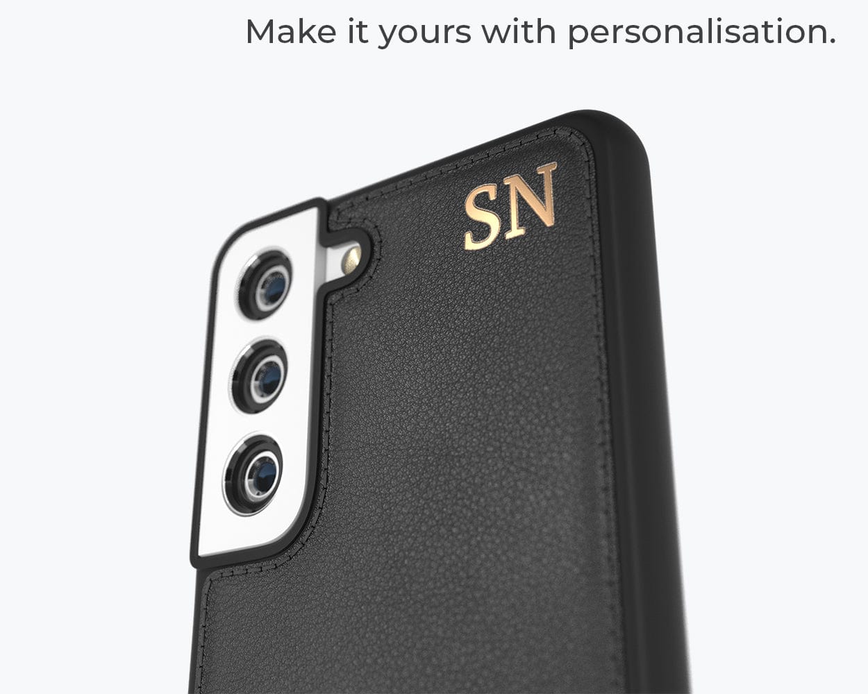 Samsung Galaxy S22 - Metro Leather Case Pebble Grey Samsung Galaxy S22 - Snakehive UK