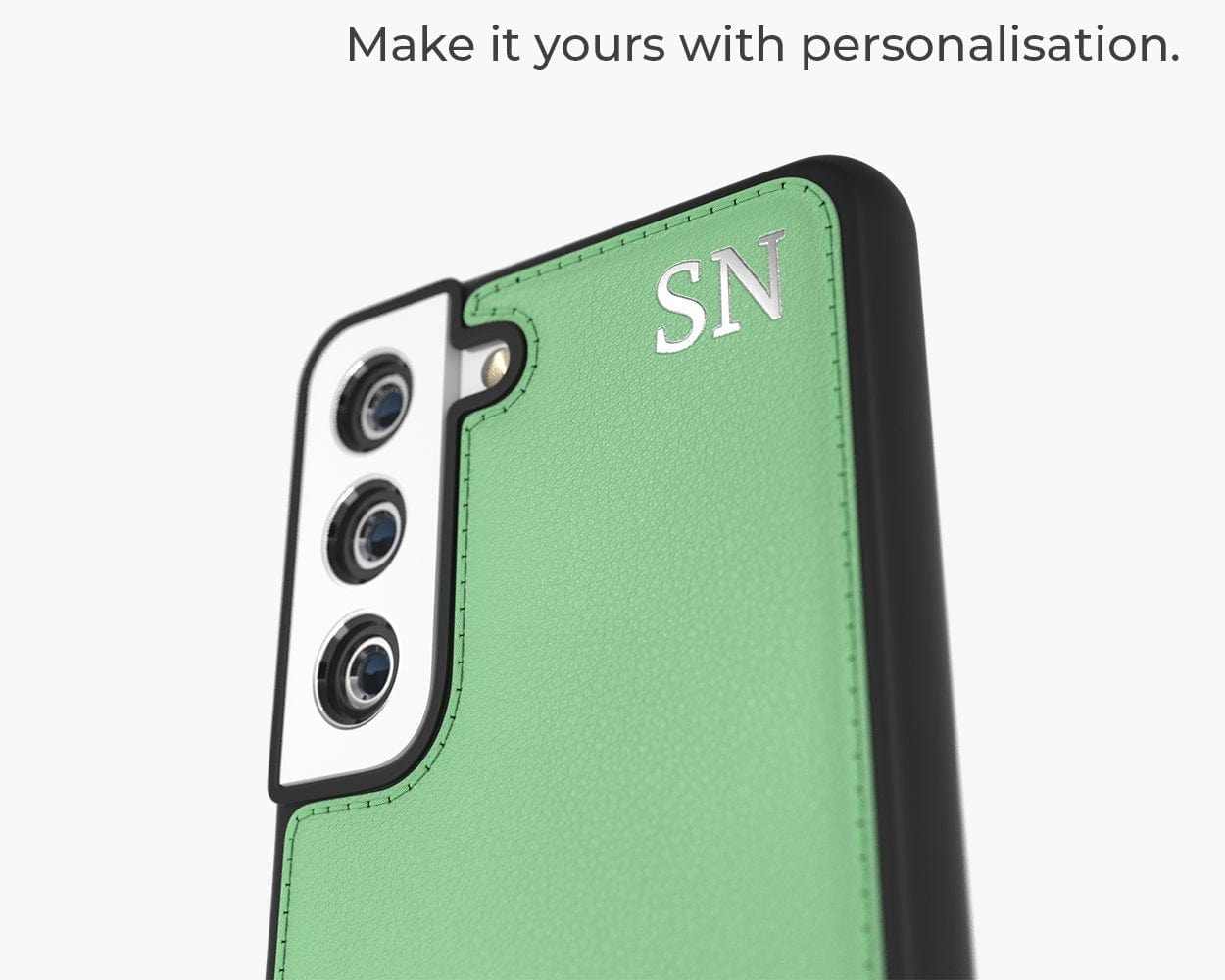 Samsung Galaxy S22 - Metro Leather Case Pebble Grey Samsung Galaxy S22 - Snakehive UK