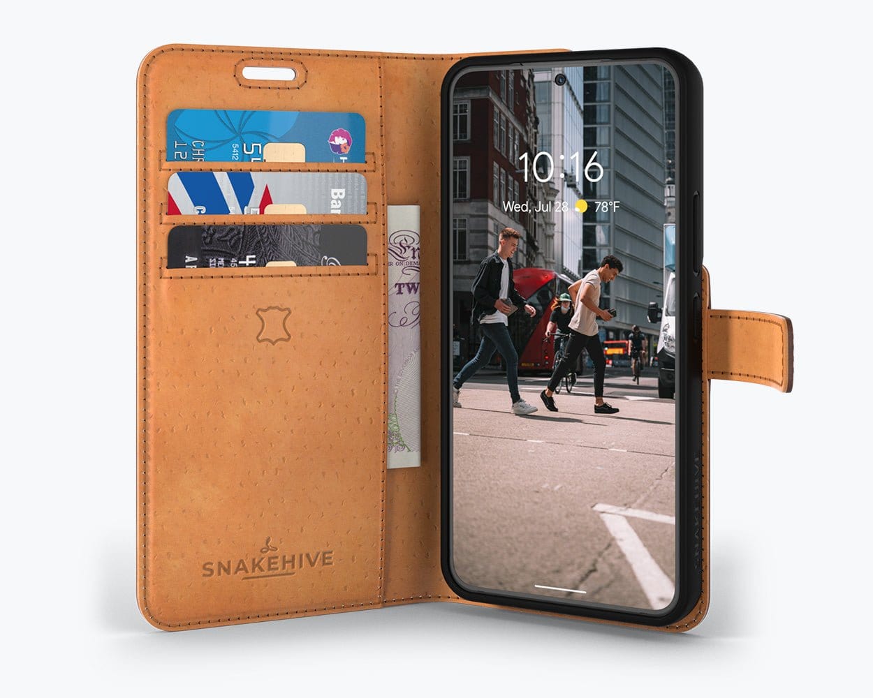 Samsung Galaxy S22 Plus - Vintage Leather Wallet (Almost Perfect) Teal Samsung Galaxy S22 Plus - Snakehive UK