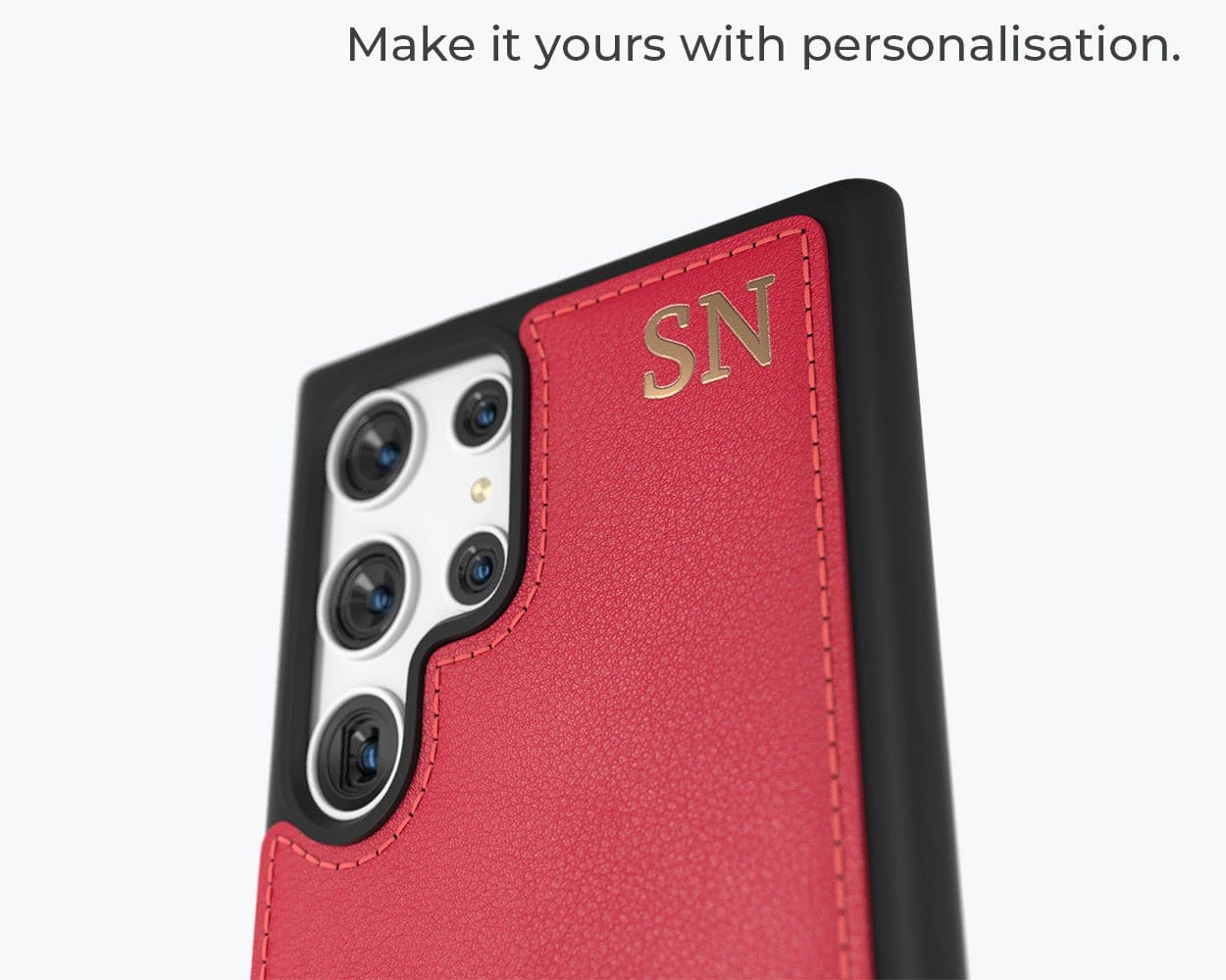 Samsung Galaxy S22 Ultra - Metro Leather Case Pebble Grey Samsung Galaxy S22 Ultra - Snakehive UK