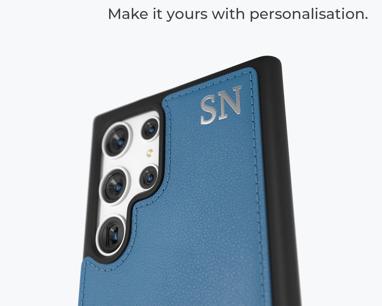 Samsung Galaxy S23 Ultra - Metro Leather Case Pebble Grey Samsung Galaxy S23 Ultra - Snakehive UK