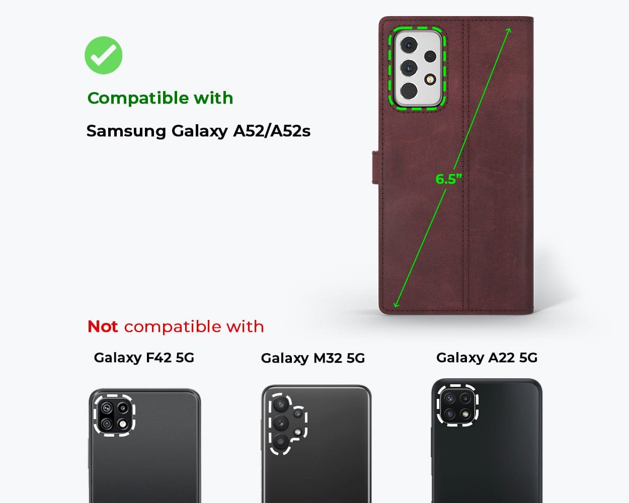 Vintage Leather Wallet - Samsung Galaxy A52 Teal Samsung Galaxy A52 - Snakehive UK